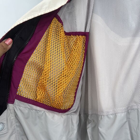 Marmot Women’s White Full Zip Hooded Ski Shell Jacket Medium M detachable Hood - Picture 9 of 14